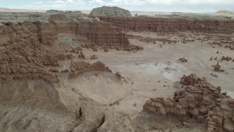 rock formations in arid desert