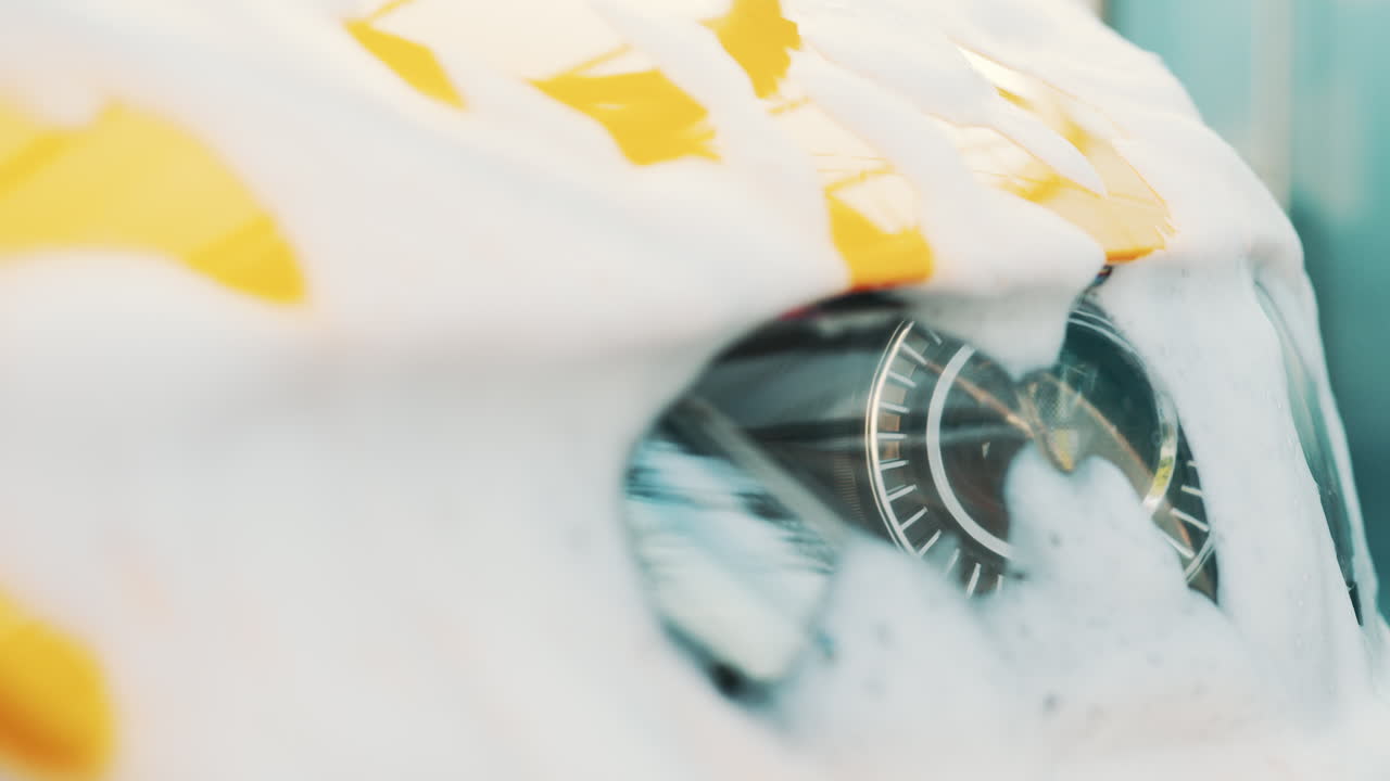 Car Washing with Foam