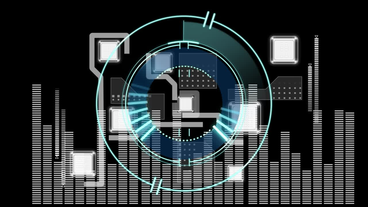 데이터 처리에 대한 범위 스캐닝의 애니메이션