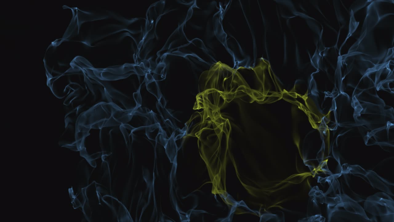 flag Palau turns into smoke. State weakening concept, alpha channel.