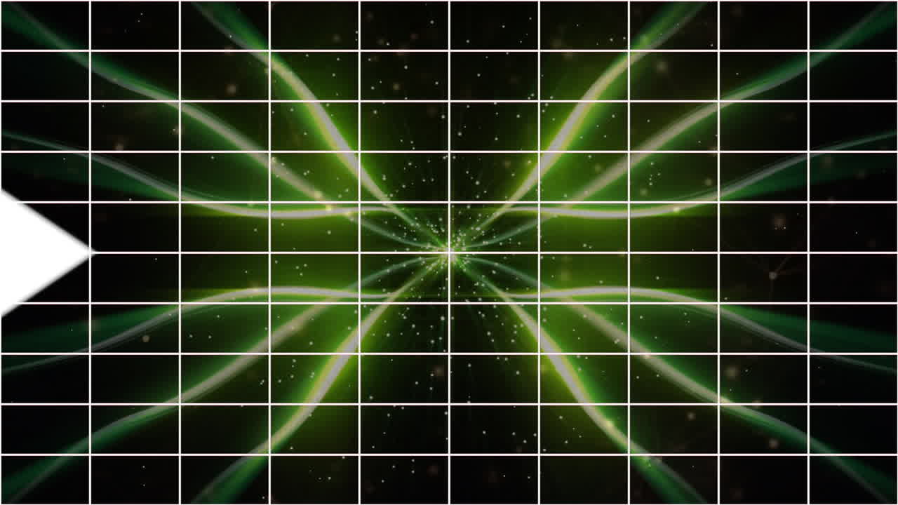 animación de flechas sobre rastros de luz