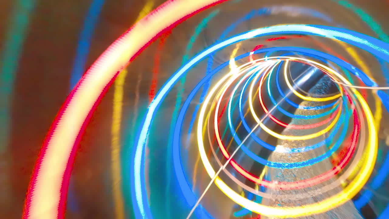 Woman sliding down a ride at a water park