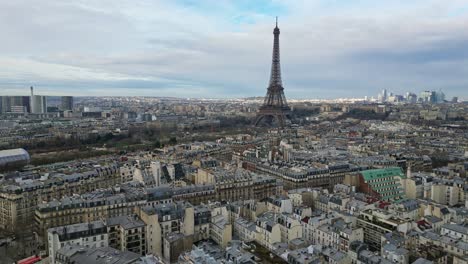 champ de mars and tour eiffel, paris in france