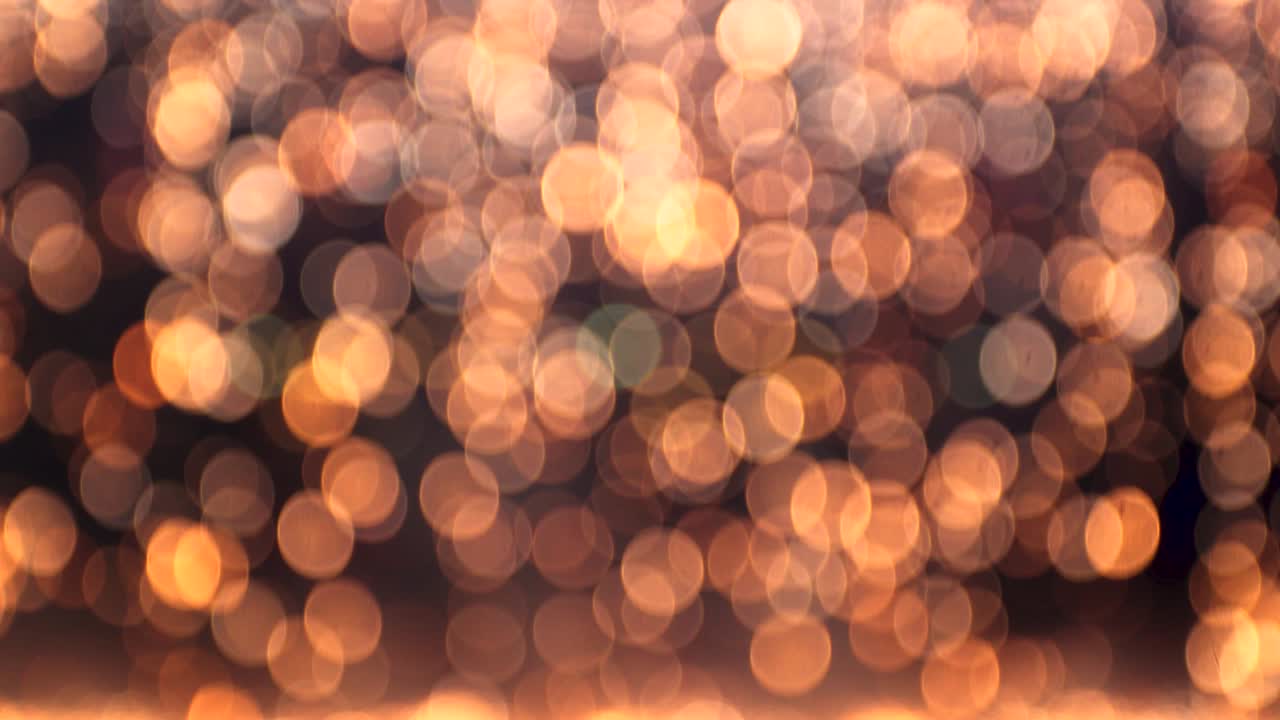 círculo borroso de luces nocturnas