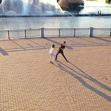 couple of professional dancers