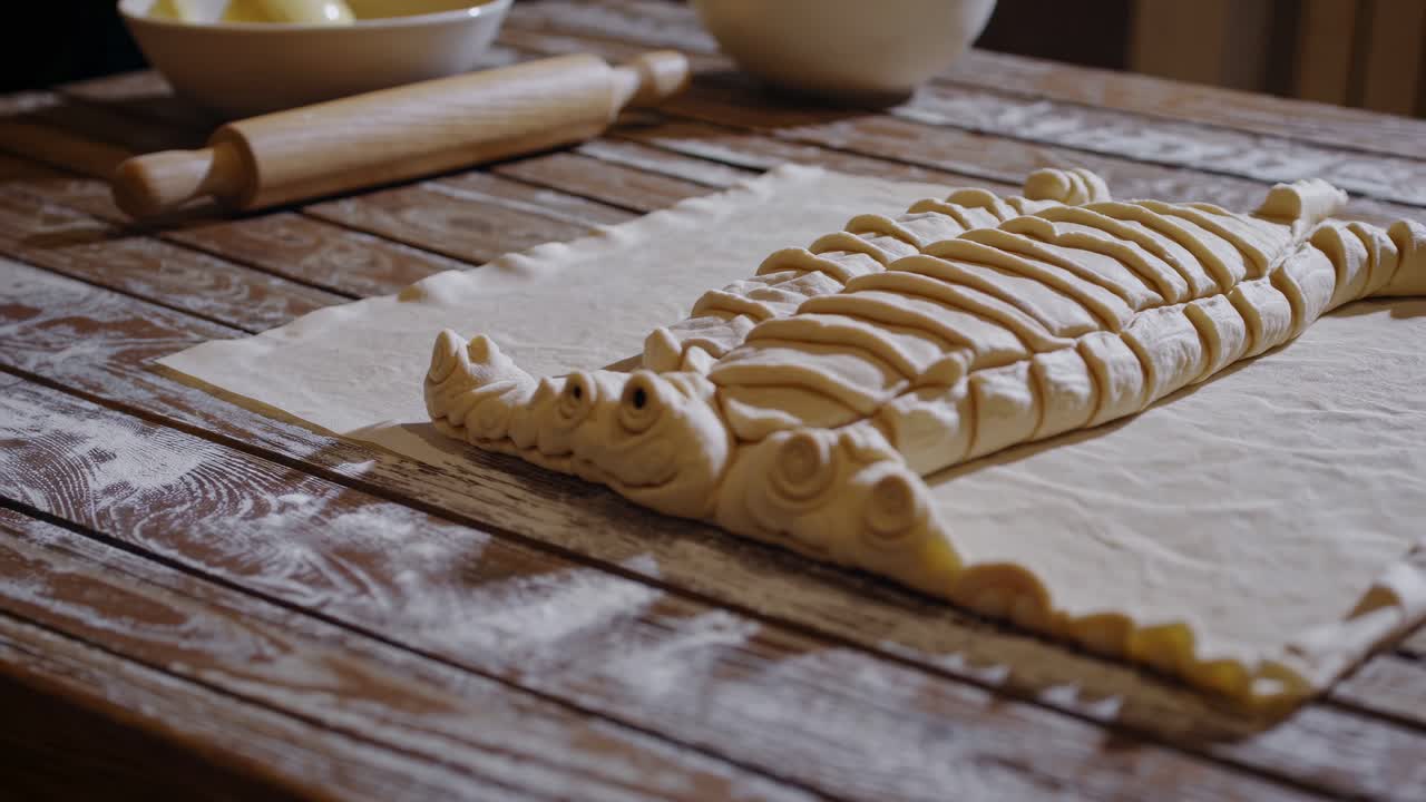 Preparing a Decorative Pastry