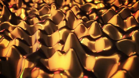 golden metal wave loop seamless background