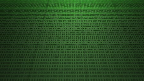 scrolling green binary code