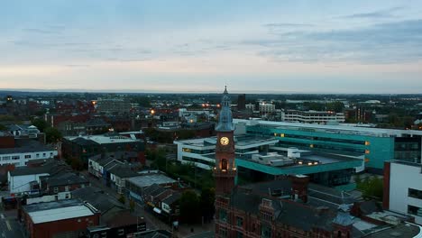 aerial views of beechams clock tower