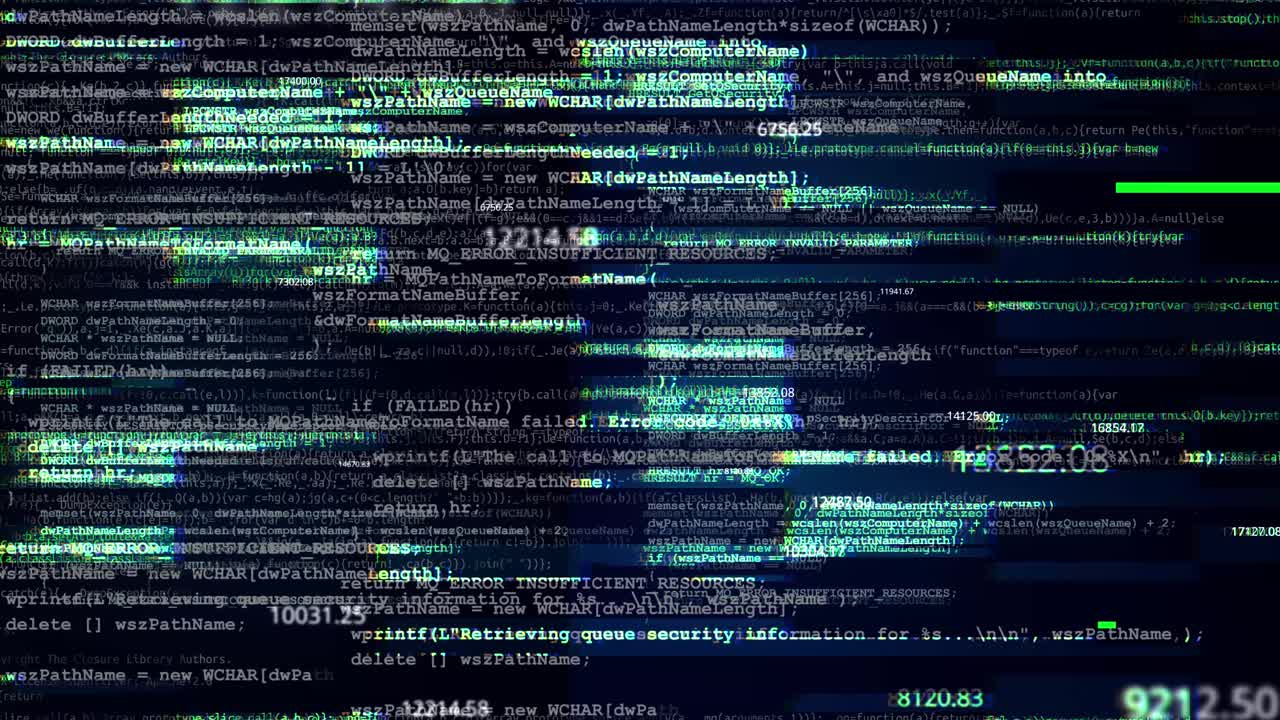 Abstract Computer Code Visuals