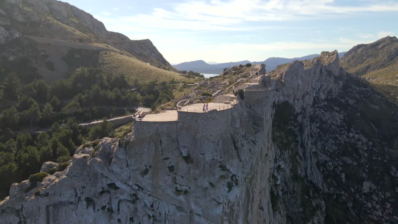 Experience breathtaking views at Mirador es Colomer in Pollensa, Mallorca. The scenic cliffs overlook the stunning Tramuntana coastline, inviting exploration and admiration.