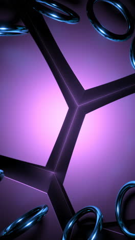 fondo geométrico abstracto con anillos