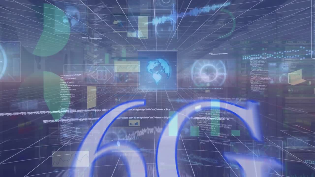 6g 텍스트의 애니메이션, 컴퓨터 서버를 통한 데이터 처리