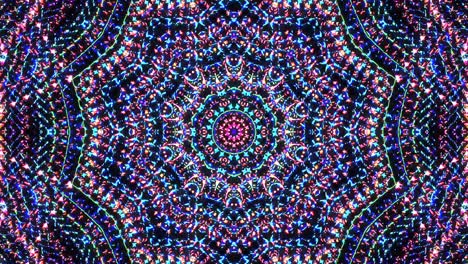 beautiful abstract kaleidoscope that shines, a radiant light that regulates the subtle movements