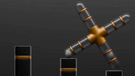 diseño geométrico 3d abstracto