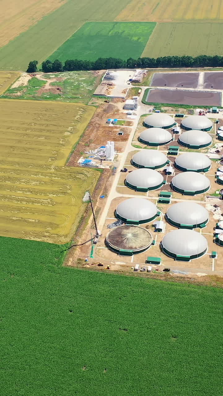 Biogas complex in the countryside