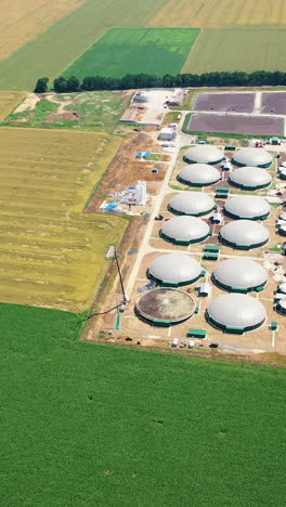 biogas complex in the countryside