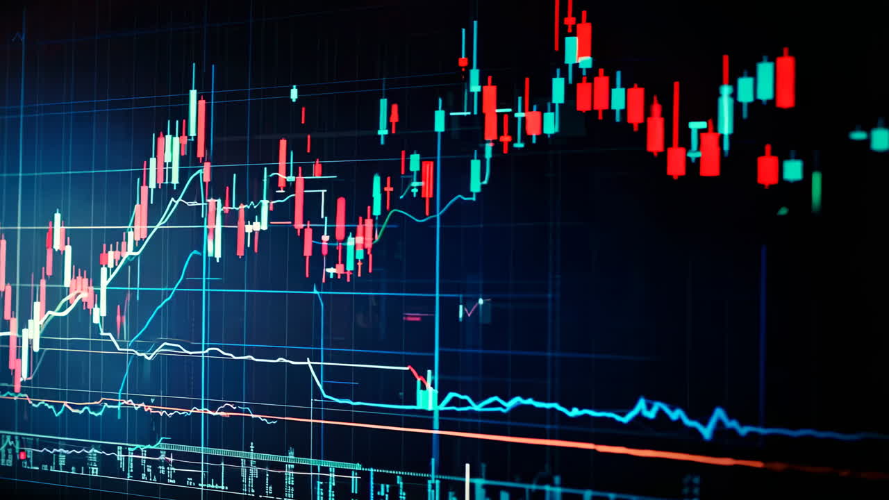 Stock Market Trends Analysis in Real Time on October Trading Day. Data visualization of stock market trends highlights key fluctuations and patterns during October trading.