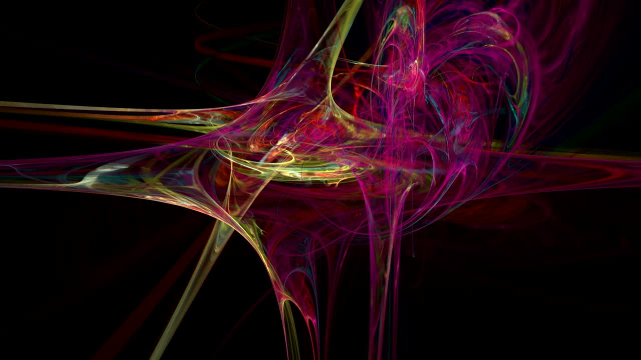 Colorful curves abstract loop motion background