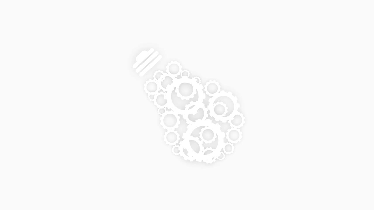 development concept bulb and gears