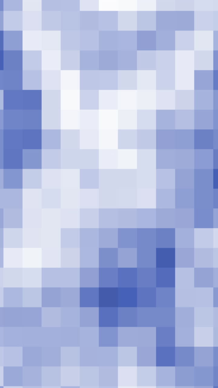 Abstract White and Blue Pixelated Screen Transition