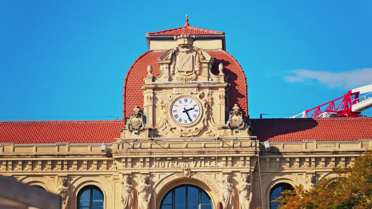 The facade of the Mairie de Cannes Town hall
