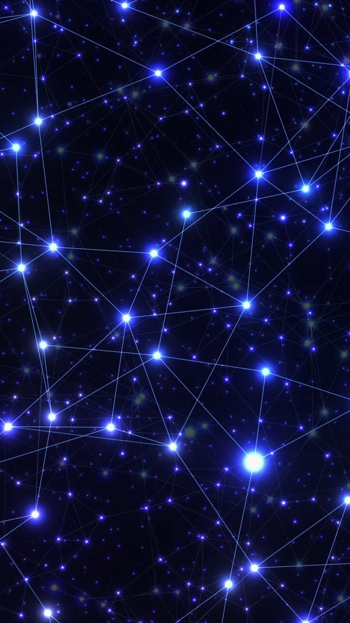 volando en el espacio exterior. video en bucle vertical