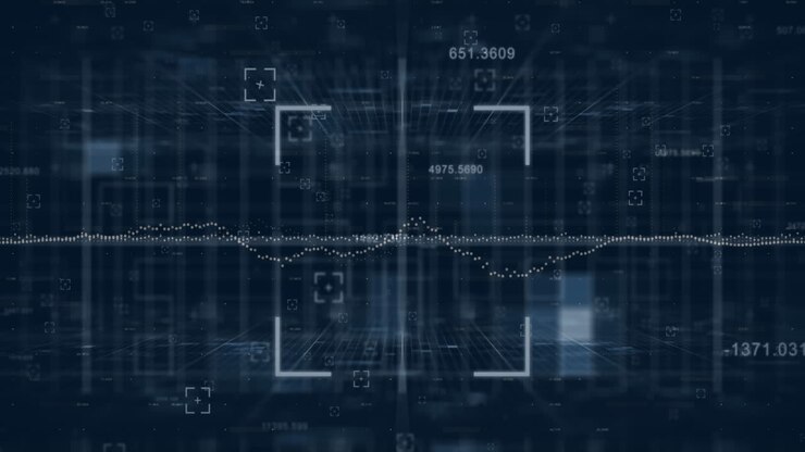 Animation of marker, data processing over grid