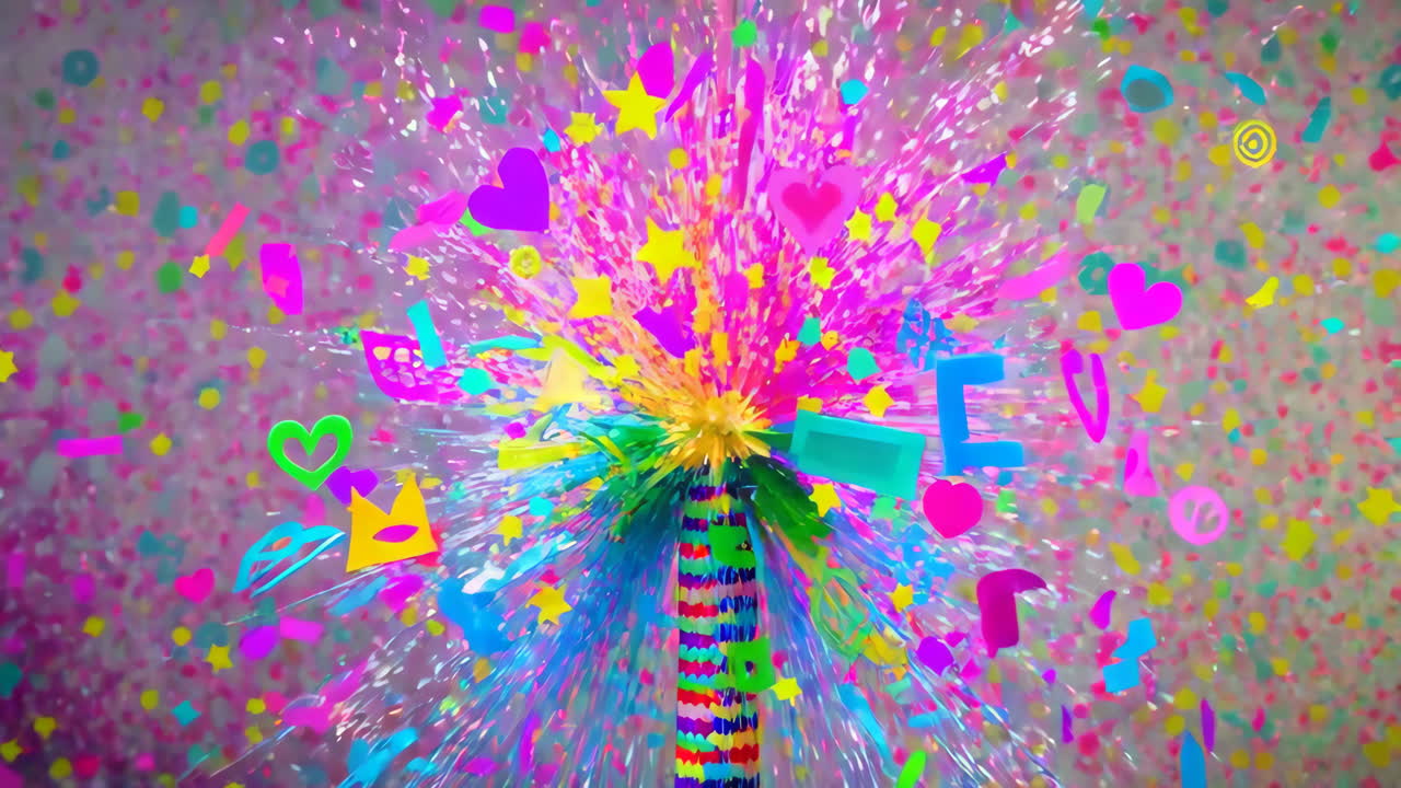 Colorful Explosion of Confetti