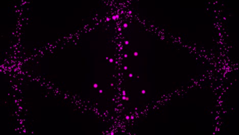 gotas púrpuras. fondo abstracto. girando en círculos. esferas suspendidas de aire en aceite reposan en la superficie del agua. animación de bucle 3d, 4k