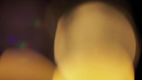 golden lens flare bokeh