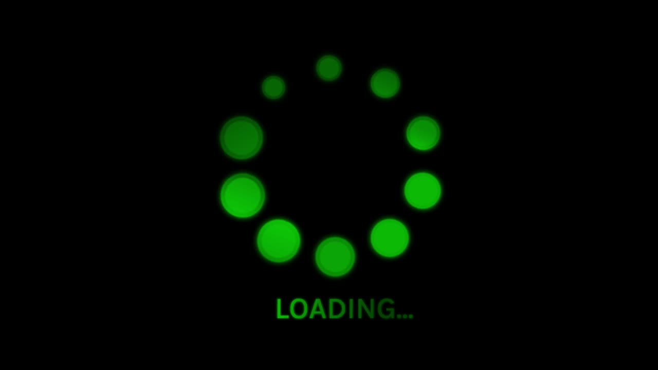 Animation colorful loading circle.