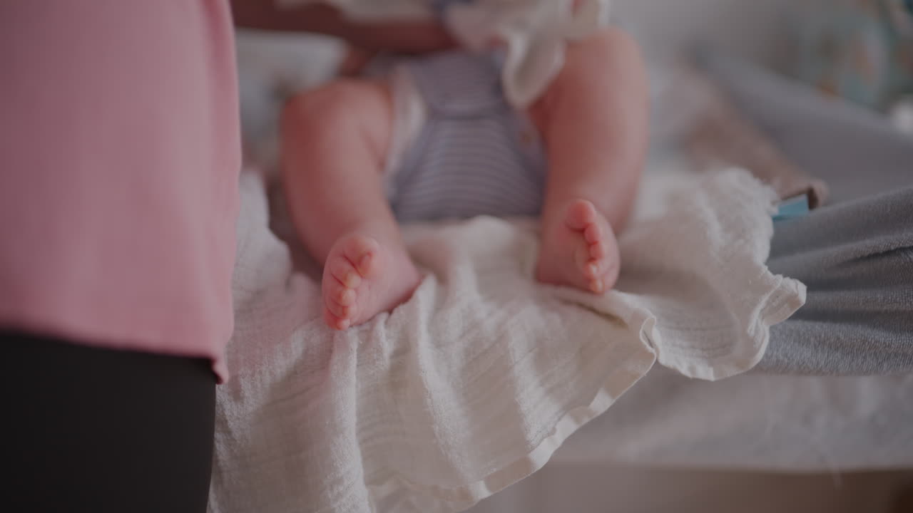 Close-up of baby feet