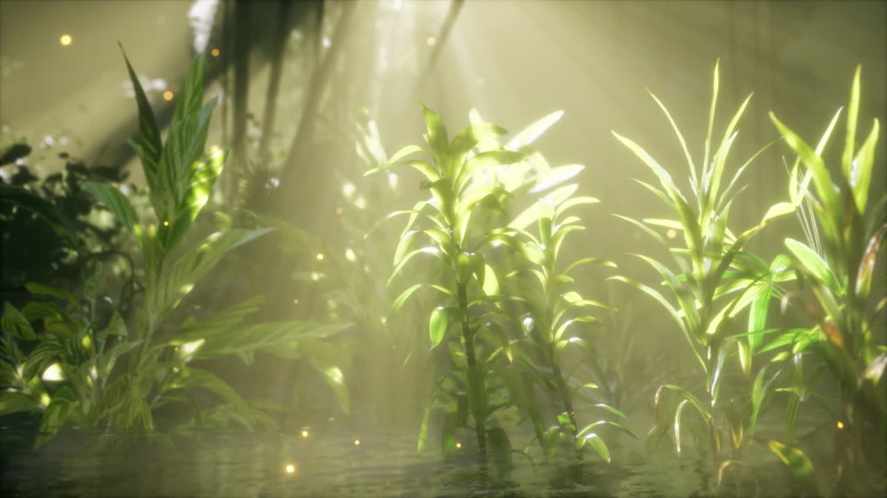 niebla sobre el río a primera hora de la mañana en un día de verano