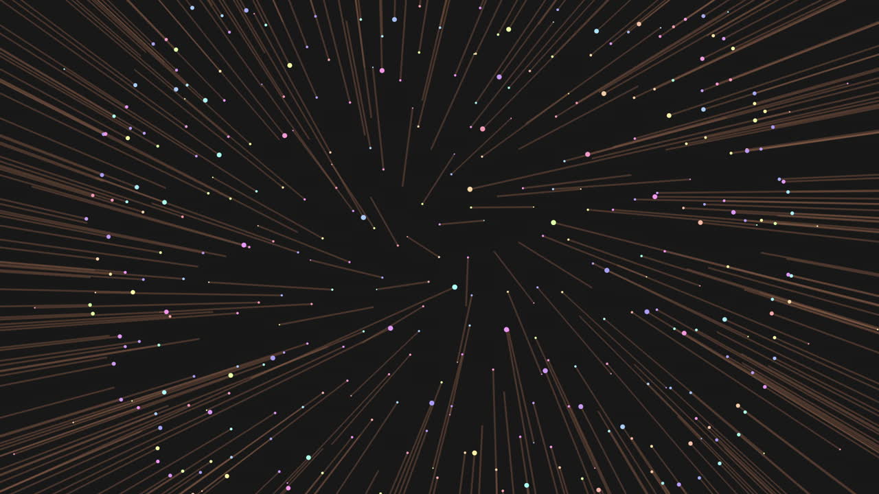 회전하는 선과 점의 방사 에너지 역학 패턴