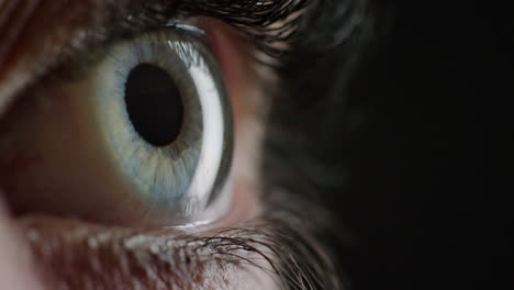 Nahaufnahme-Makro-Augenöffnung-Menschliche-Iris-Natürliche-Schönheit