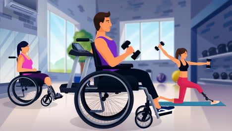 inclusive fitness and adaptive sports in a gym