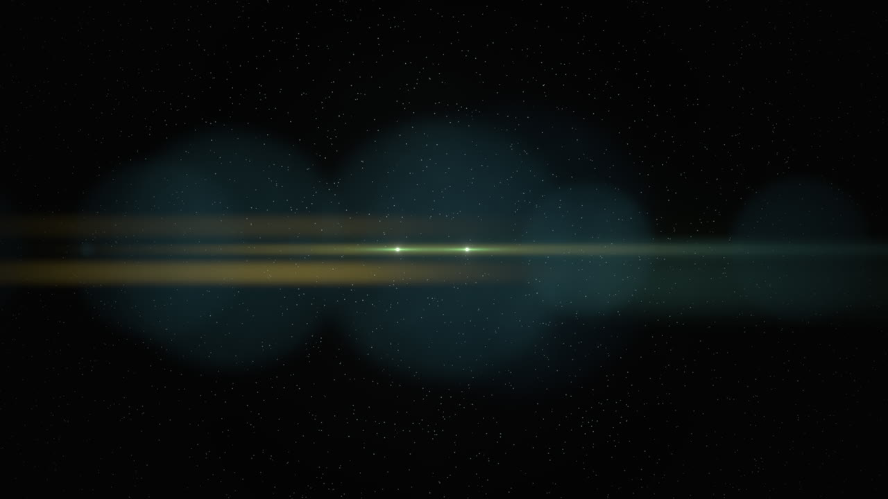 Radiant Green Aurora: Stars &amp;amp;amp; Light in Deep Space