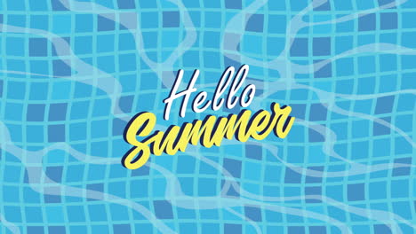 hello summer pool background