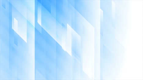 azul blanco brillante tecnología geométrica animación de video abstracto