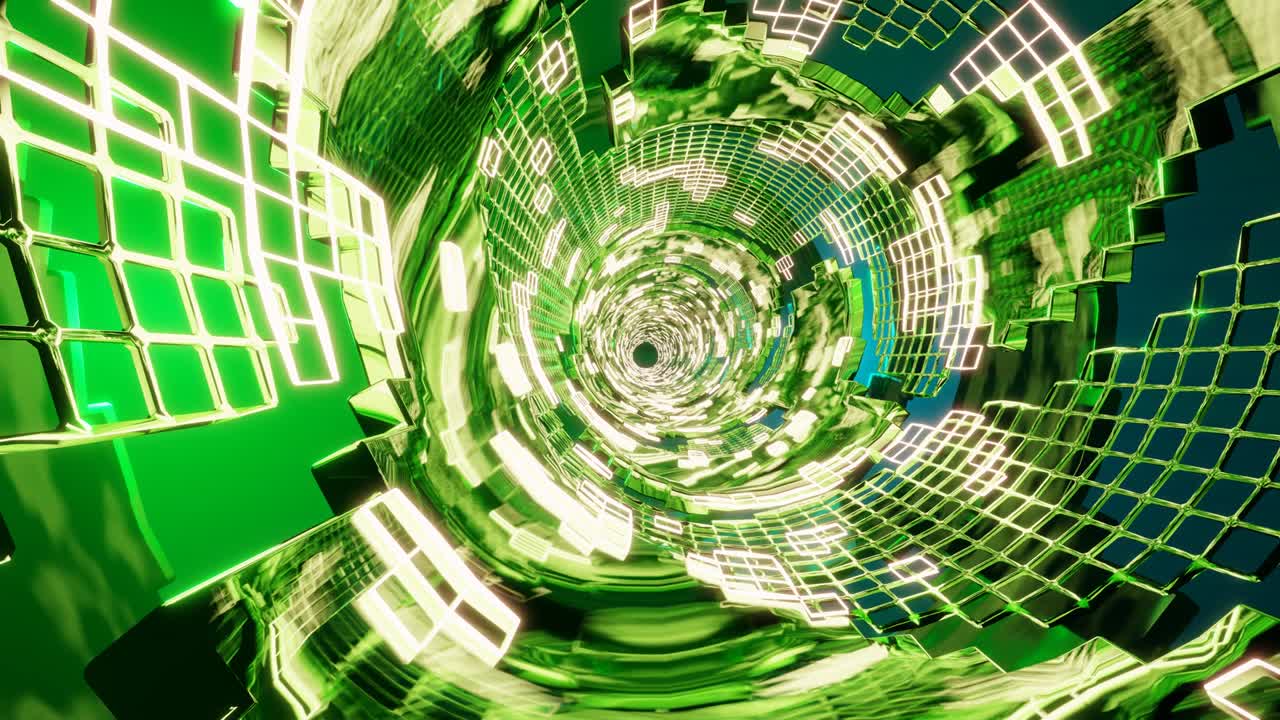 ciencia ficción abstracta circuito de túnel futurista