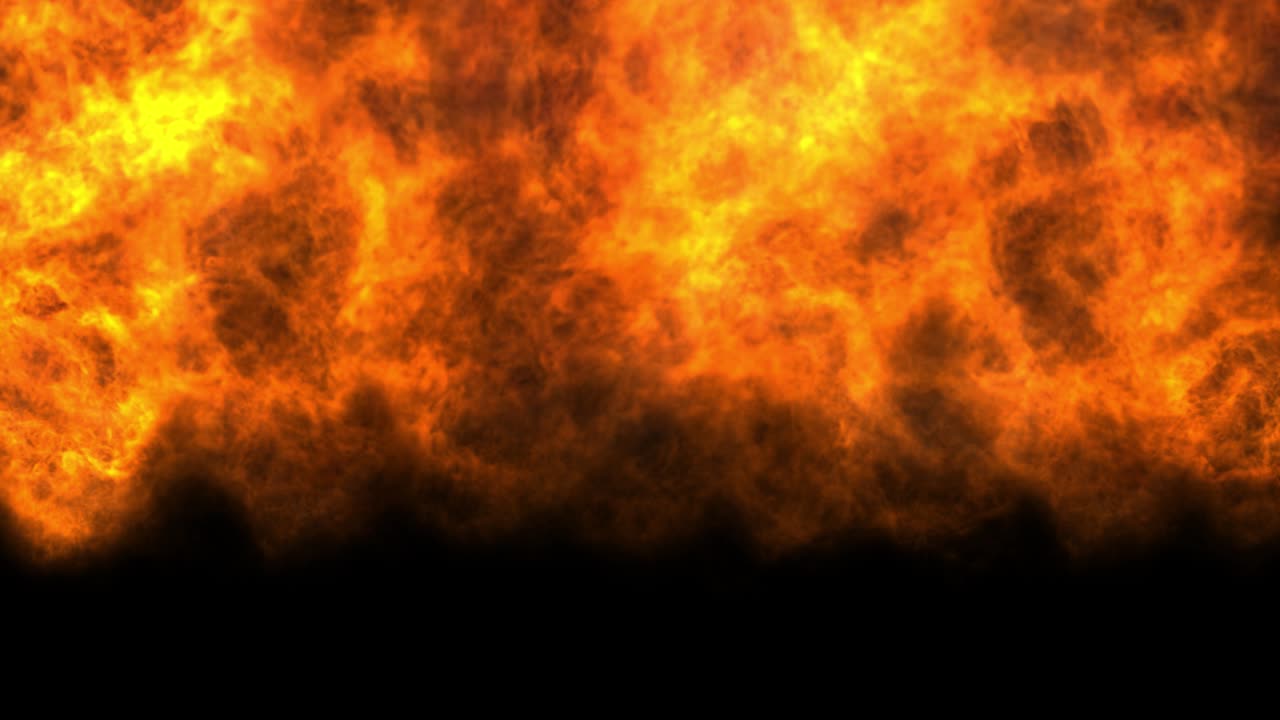 フレーム中央での爆発。
