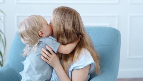 mother and child cuddling