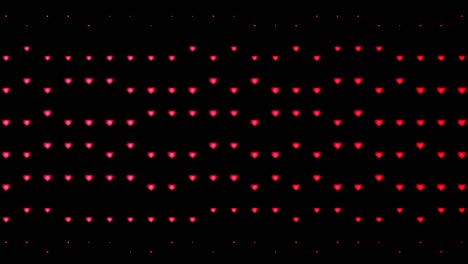 heart pattern background motion.blinking heart graphic