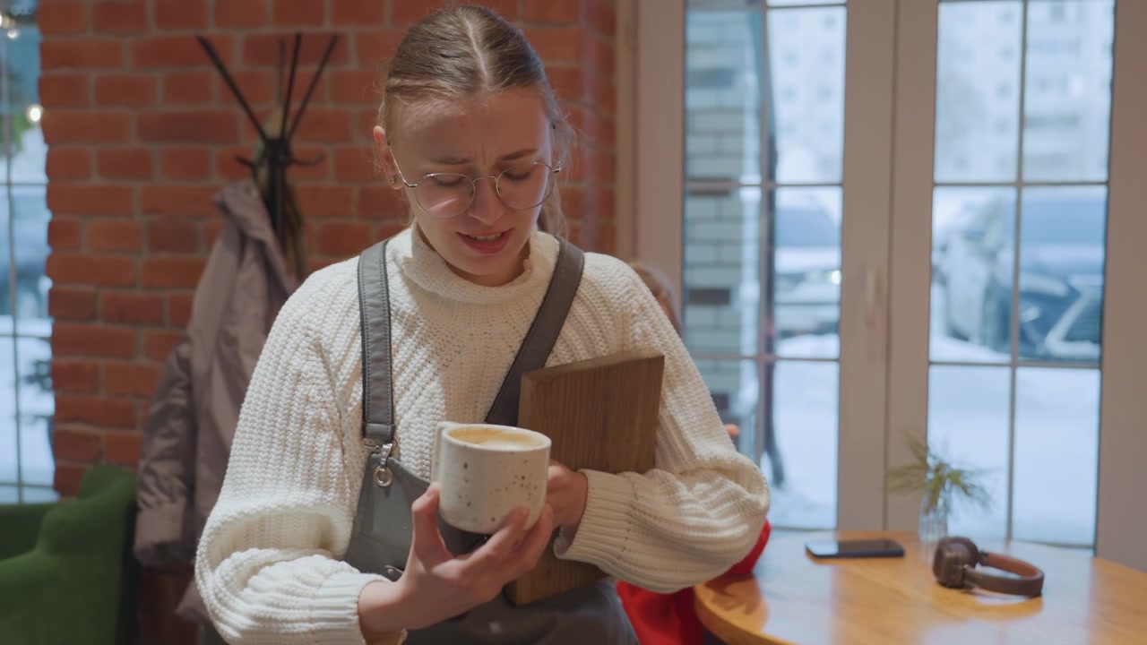 Due giovani donne che si godono un caffè in un bar