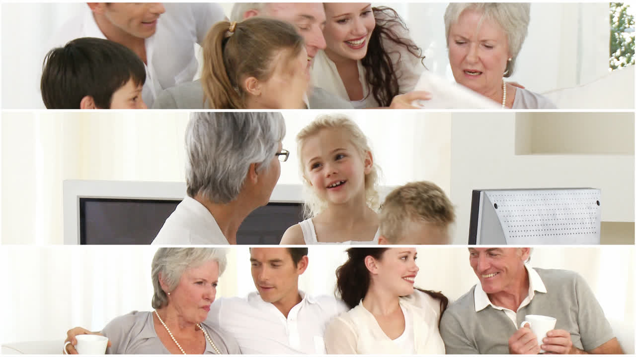 온 가족 의 비디오 패널