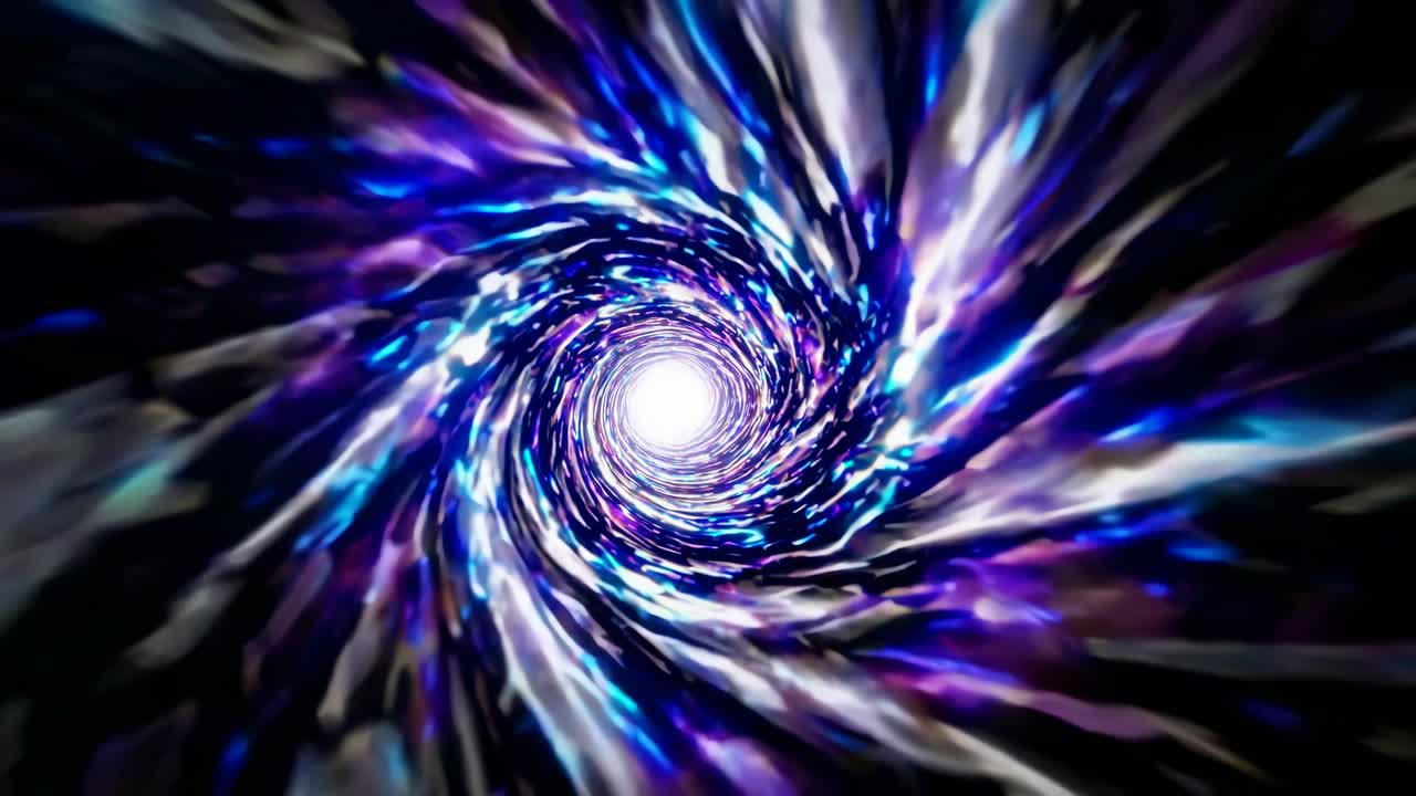 abstracto colorido túnel de agujero de gusano