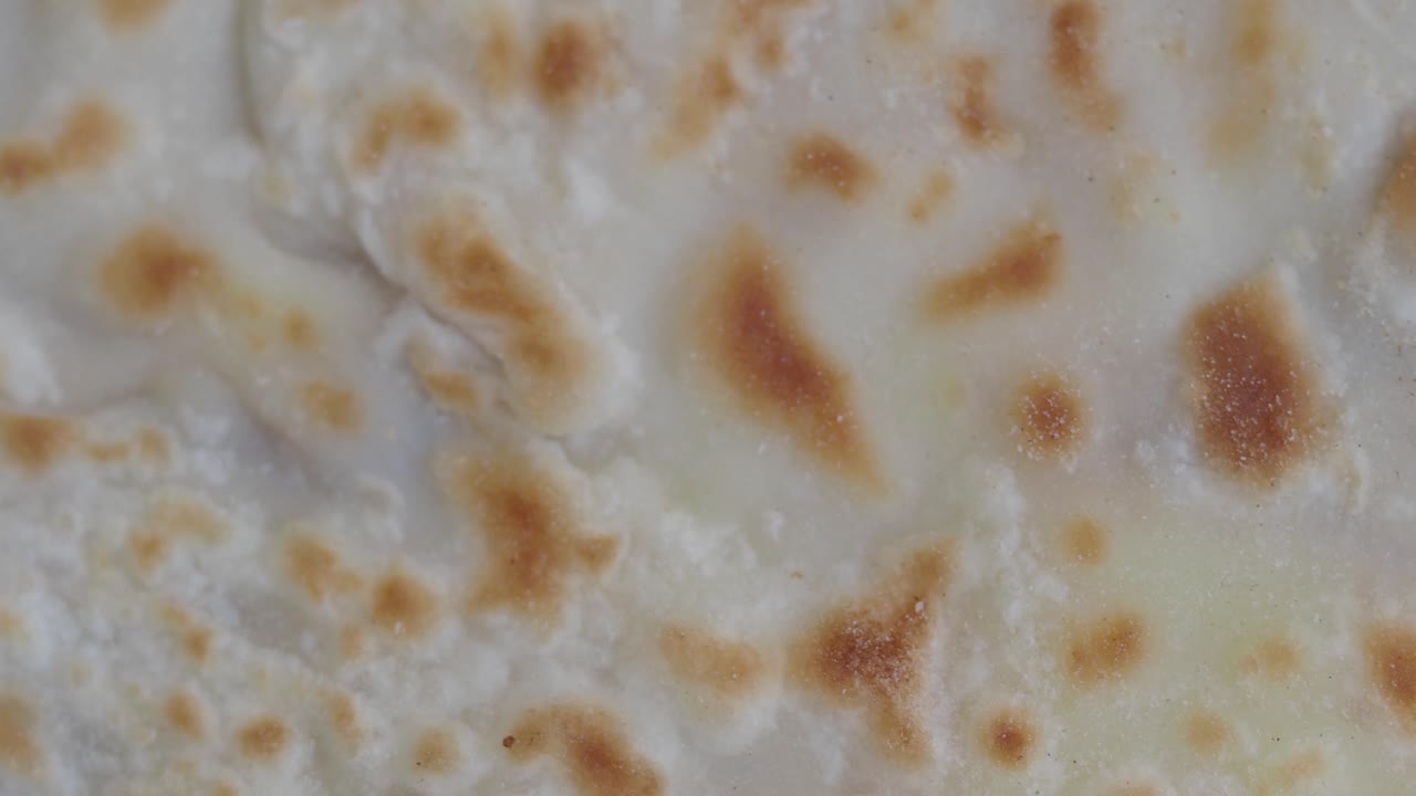 Close-up of flatbread texture