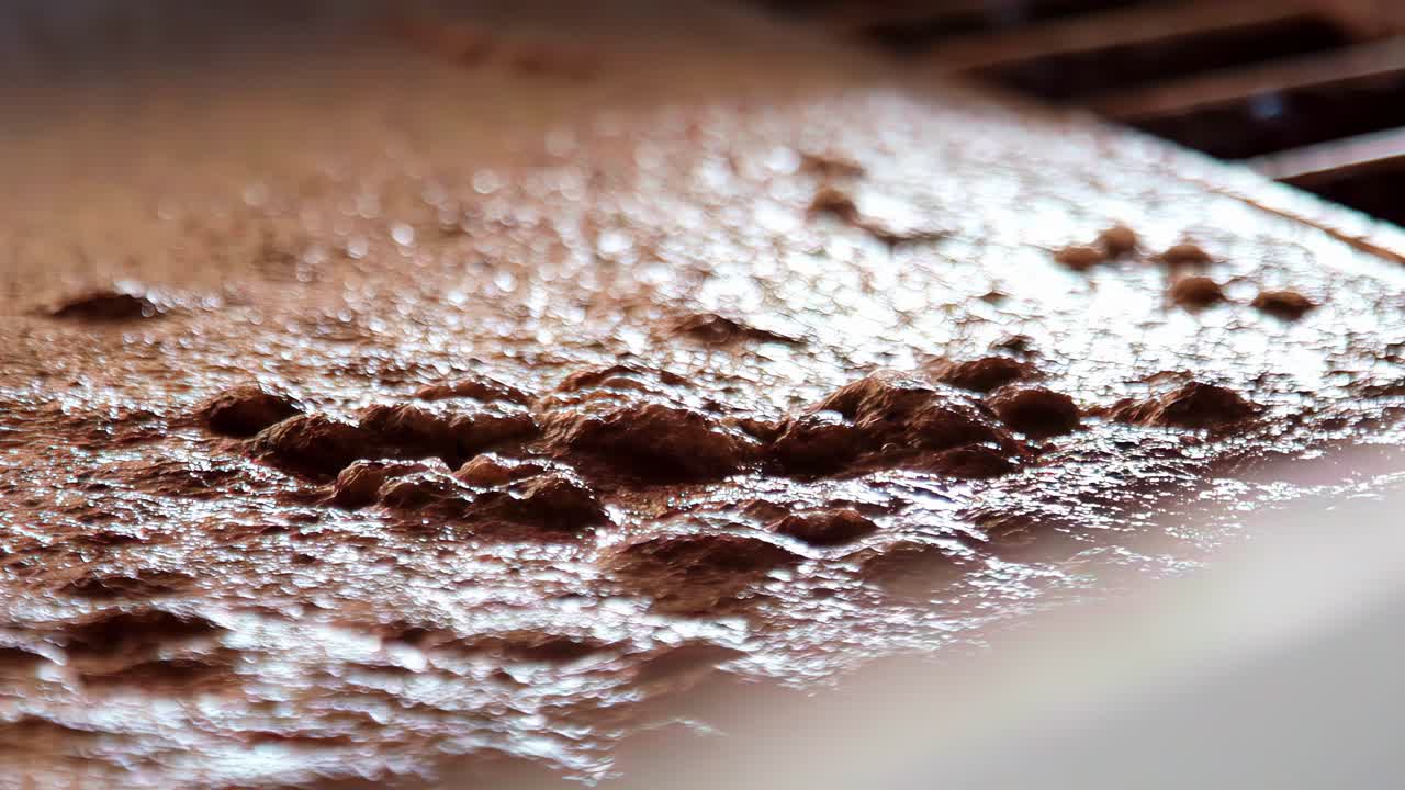 Bubbling liquid texture, brewing chocolate, smooth and rich concept