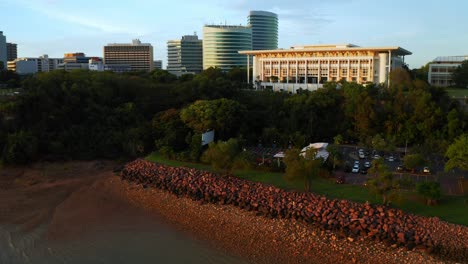 astonishing view of modern building of the northern territory parliament
